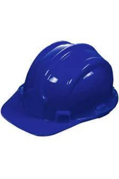 Capacete c/aba frontal c/carneira s/jugular classe B - Azul escuro - Plastcor